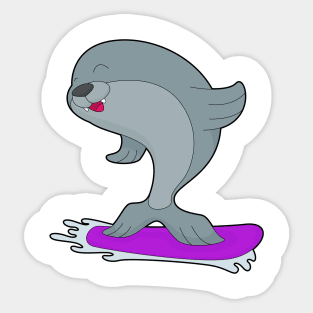 Seal Snowboard Winter sports Sticker